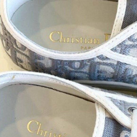Dior Gray and White Women's Sneakers - Picture 4 of 6
